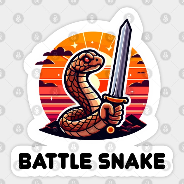 Snake Pun Rattlesnake Sticker by dinokate